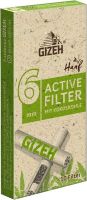 Gizeh Hanf Active Filter Kokoskohle 6mm (10 Stück)